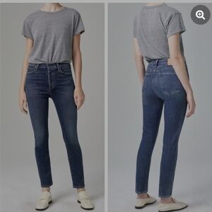 Citizens of Humanity Olivia Premium Vintage Jeans 28 Dark Wash High Rise